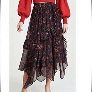 Ulla Johnson Torri Skirt in Noir Size 10